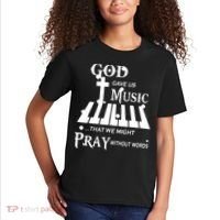 God Gave Us Music That We Might Pray Without Words Kids T-Shirt thumb 2