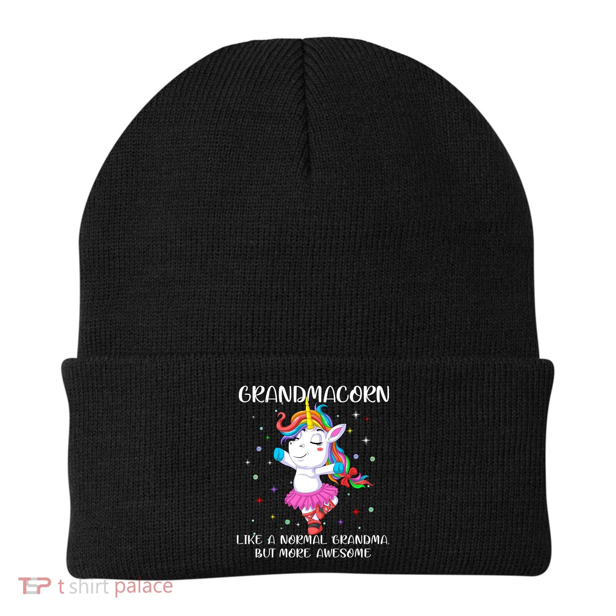 Grandmacorn Grandma Unicorn Beanie