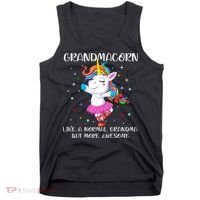 Grandmacorn Grandma Unicorn Tank Top thumb 0