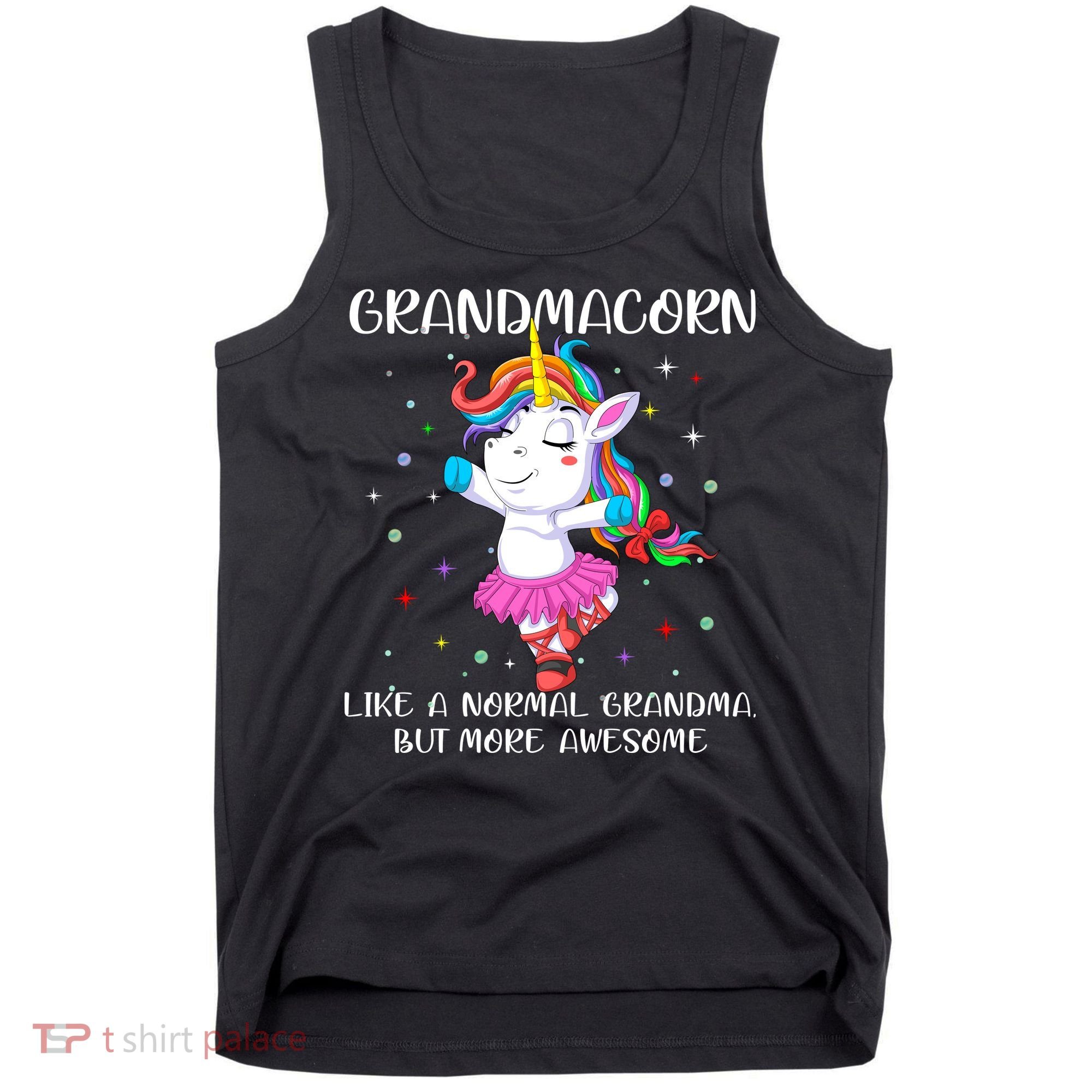 Grandmacorn Grandma Unicorn Tank Top