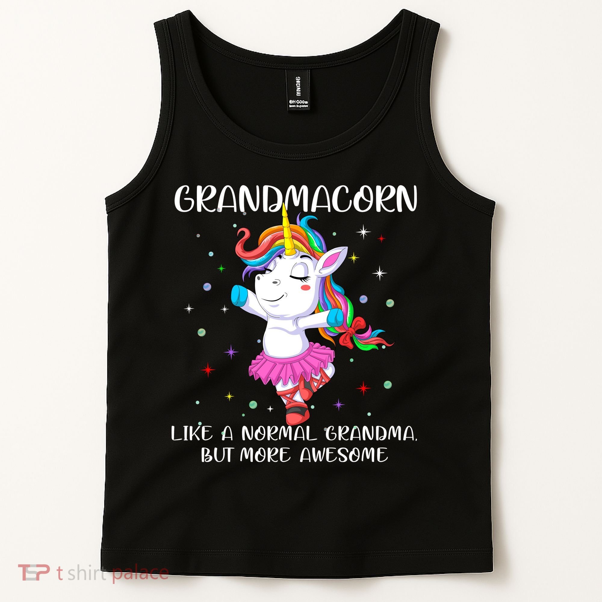 Grandmacorn Grandma Unicorn Tank Top