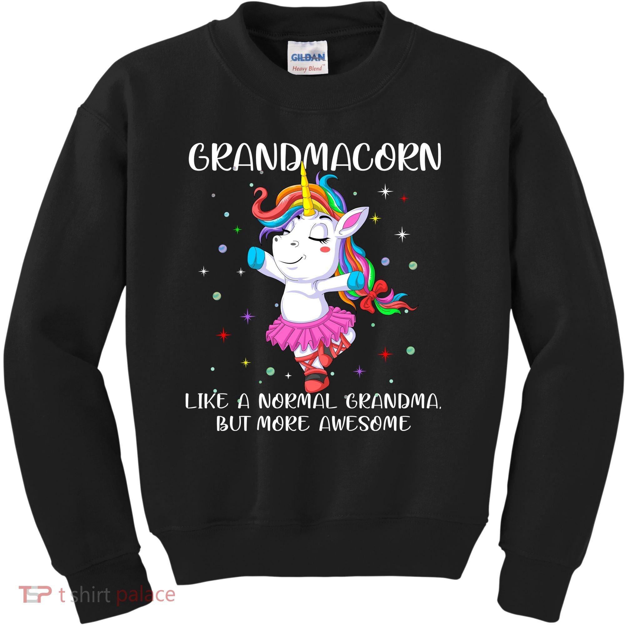 Grandmacorn Grandma Unicorn Kids Sweatshirt