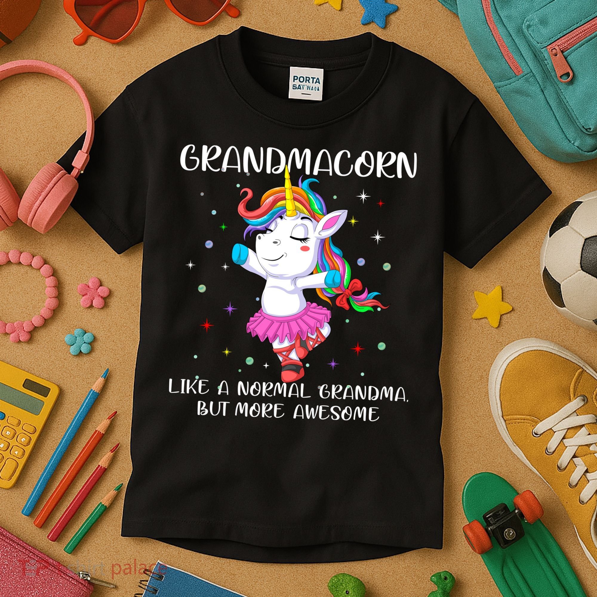 Grandmacorn Grandma Unicorn Kids T-Shirt