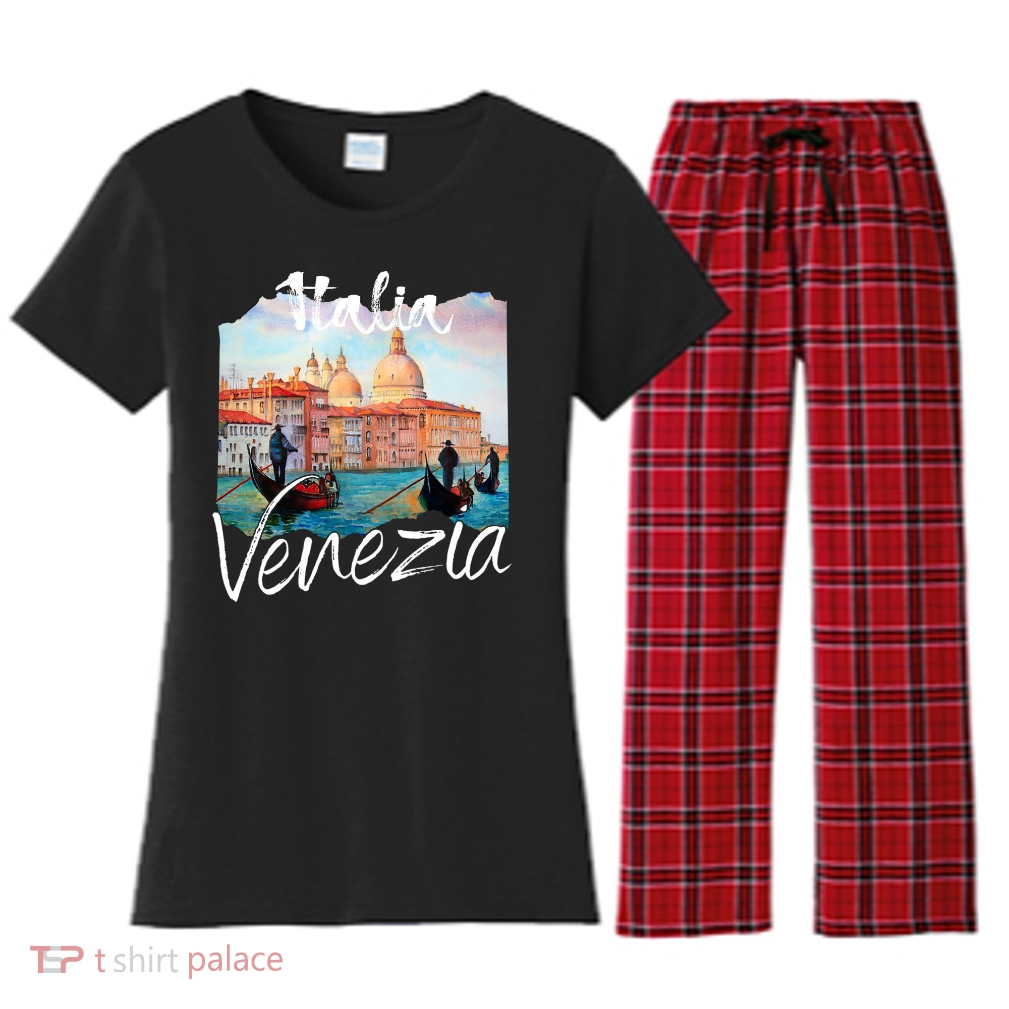 Great Gift Venice Souvenir Venice Italy Women's Flannel Pajama Set