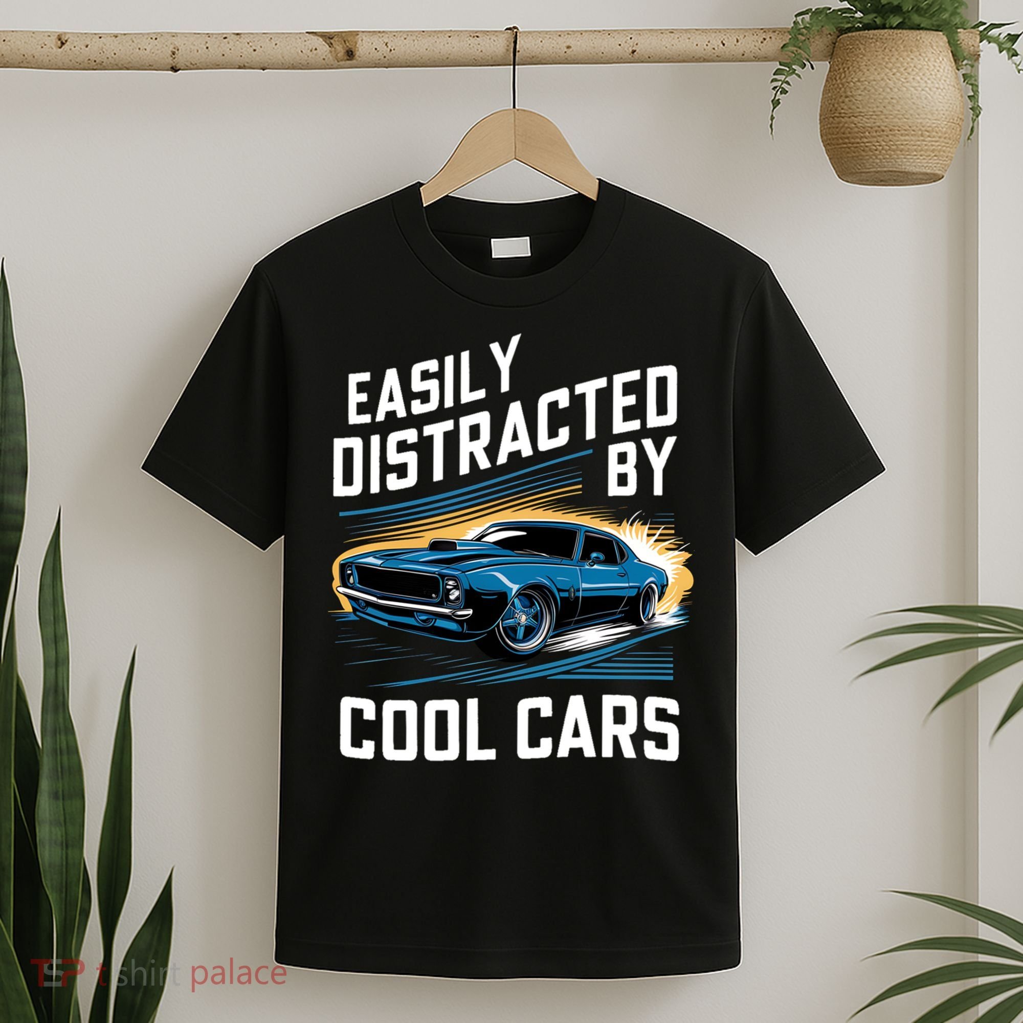 Great Gift Vintage Muscle Car Easily Distracted By Cool Cars  T-Shirt