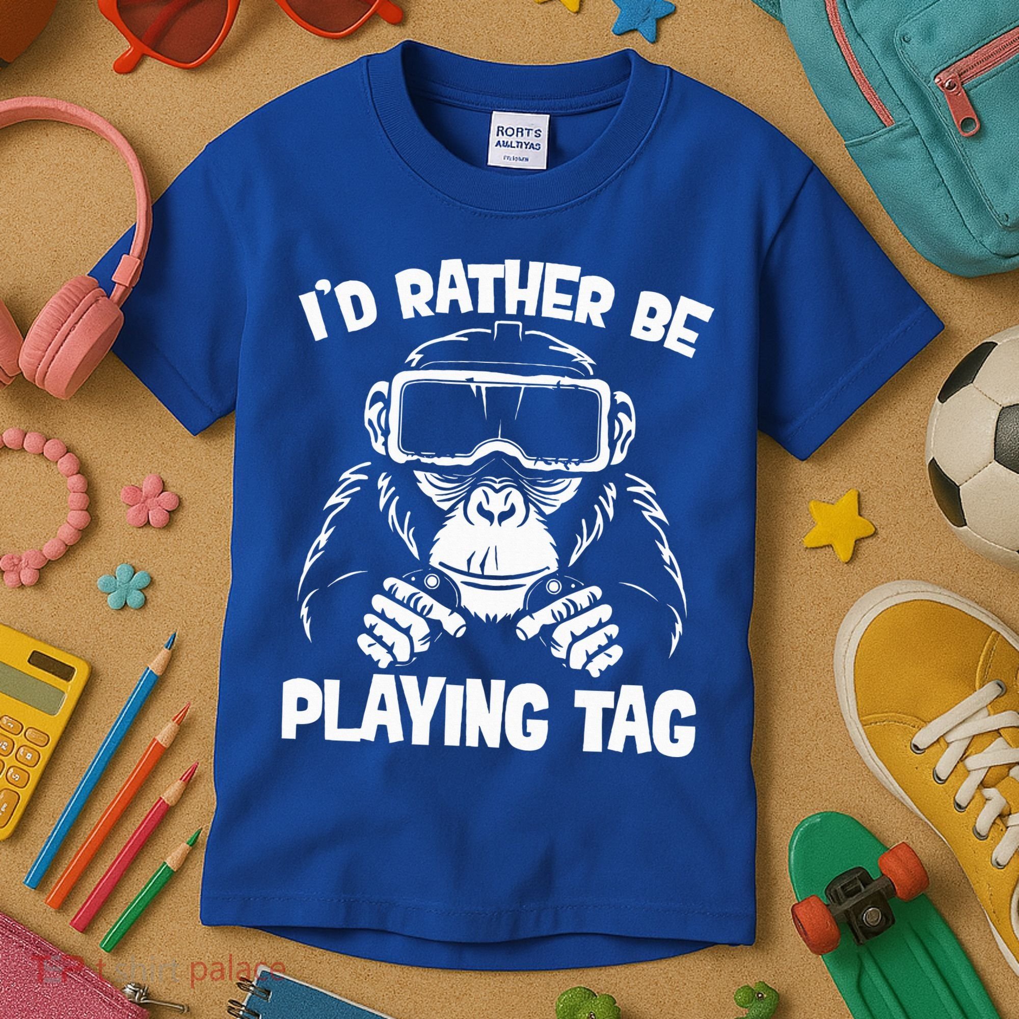 Gorilla Gaming Vr Gamer Kids T-Shirt
