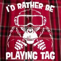 Gorilla Gaming Vr Gamer Women's Flannel Plaid Pajama Pants thumb 2