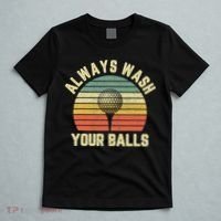 Golfing Gift Vintage Retro Always Wash Your Balls Funny Golf T-Shirt thumb 5