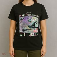 Goes Good With Green Funny Halloween Witch T-Shirt thumb 4