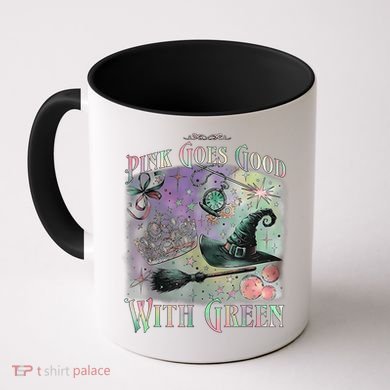 Goes Good With Green Funny Halloween Witch Coffee Mug