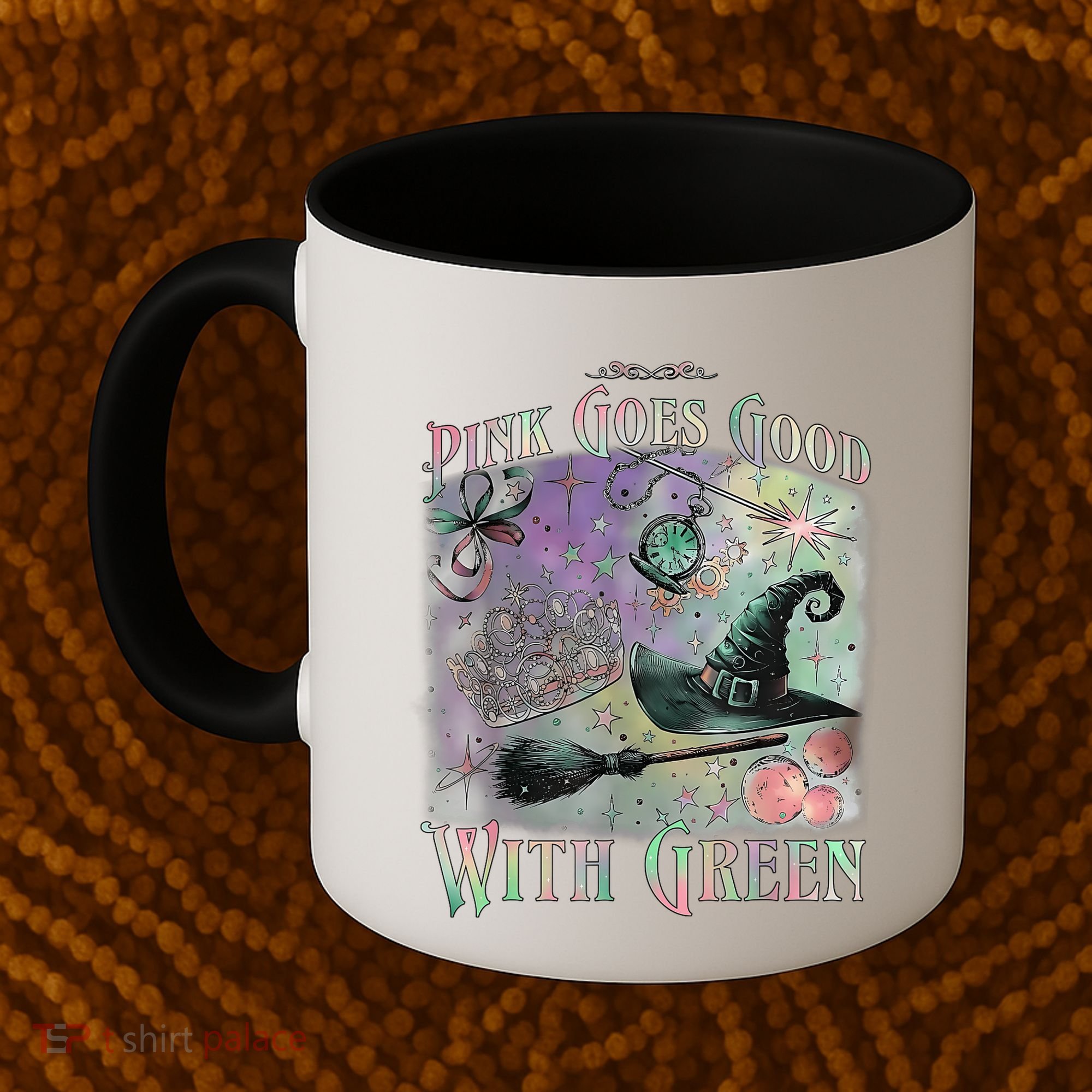 Goes Good With Green Funny Halloween Witch Coffee Mug
