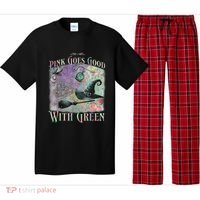 Goes Good With Green Funny Halloween Witch Pajama Set thumb 0