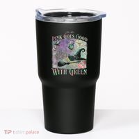 Goes Good With Green Funny Halloween Witch Tumbler thumb 0
