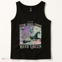 Goes Good With Green Funny Halloween Witch Tank Top thumb 2