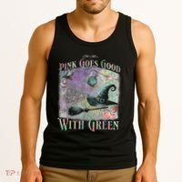 Goes Good With Green Funny Halloween Witch Tank Top thumb 3