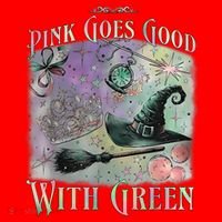 Goes Good With Green Funny Halloween Witch Santa Hat thumb 1