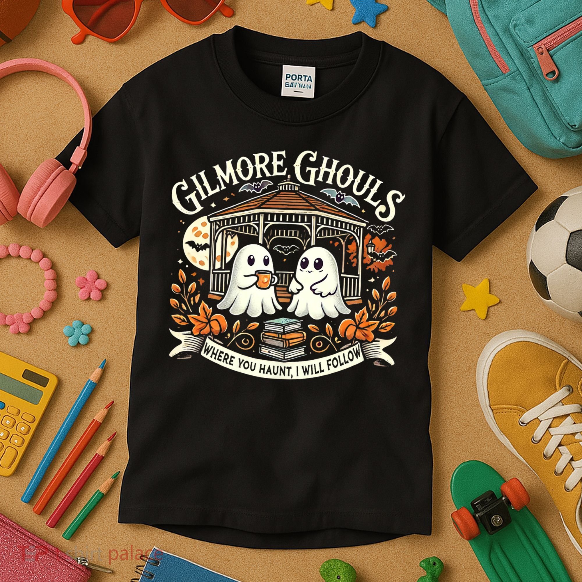 Gilmore Ghouls Where You Haunt I Will Follow Apparel Kids T-Shirt