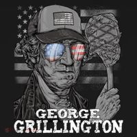 George Grillington Washington 4th Of July Usa Bbq Great Gift Women's Hoodie thumb 2