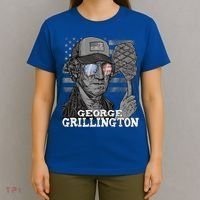 George Grillington Washington 4th Of July Usa Bbq Great Gift T-Shirt thumb 4