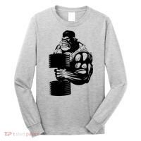 Gorilla Gym Weight Lifting Workout Training Long Sleeve Shirt thumb 0