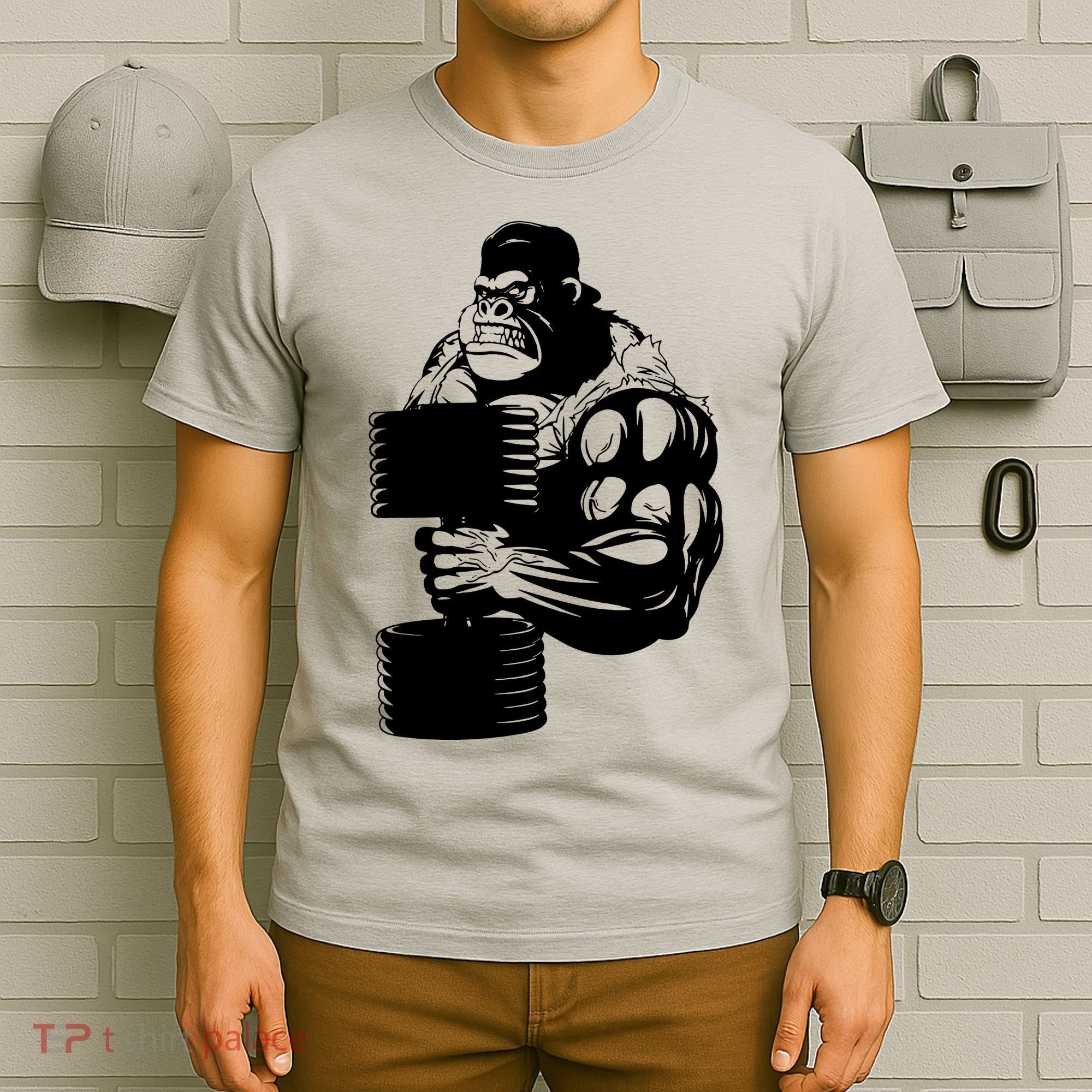 Gorilla Gym Weight Lifting Workout Training T-Shirt