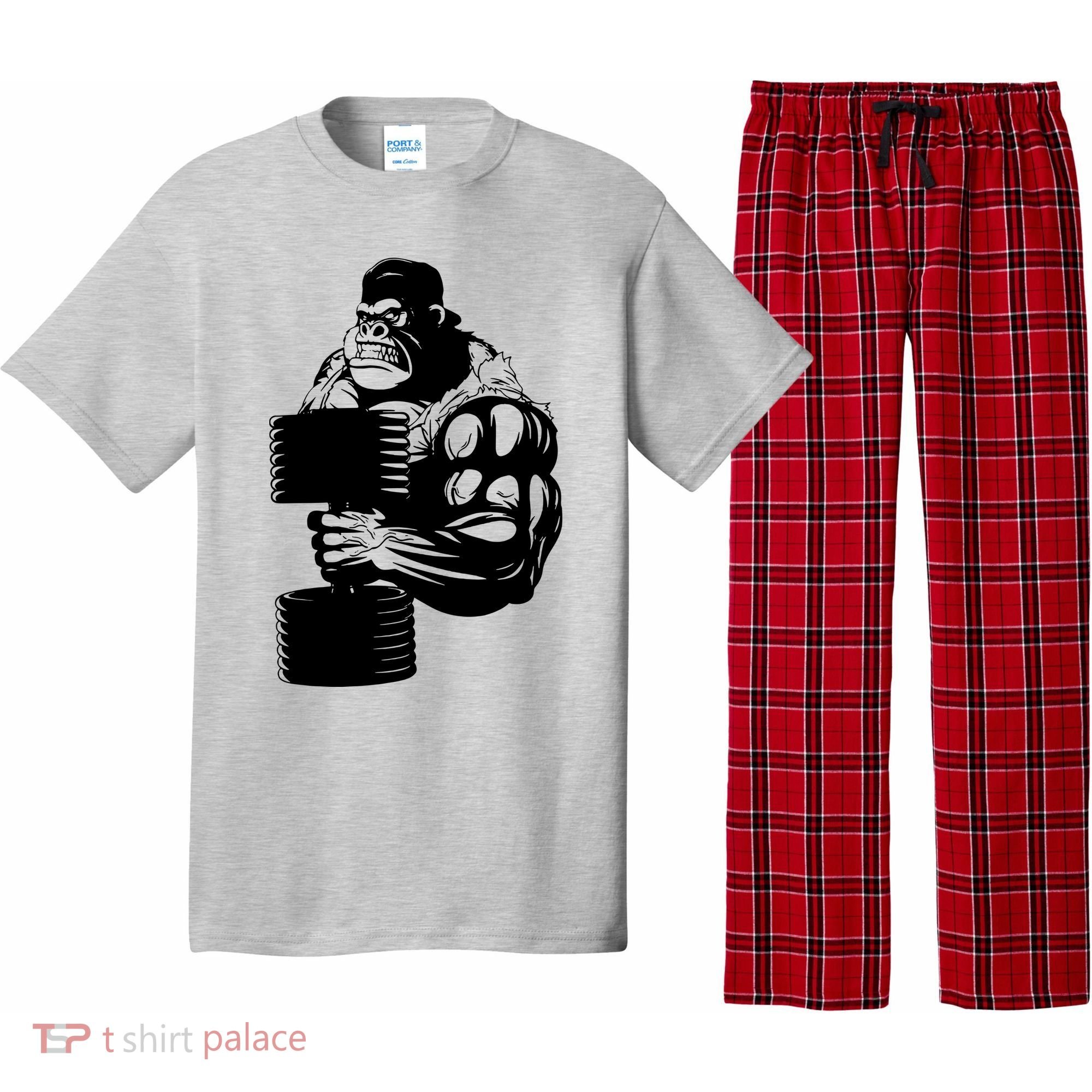 Gorilla Gym Weight Lifting Workout Training Pajama Set