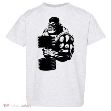Gorilla Gym Weight Lifting Workout Training Toddler T-Shirt