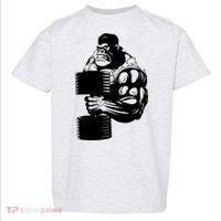 Gorilla Gym Weight Lifting Workout Training Toddler T-Shirt thumb 0
