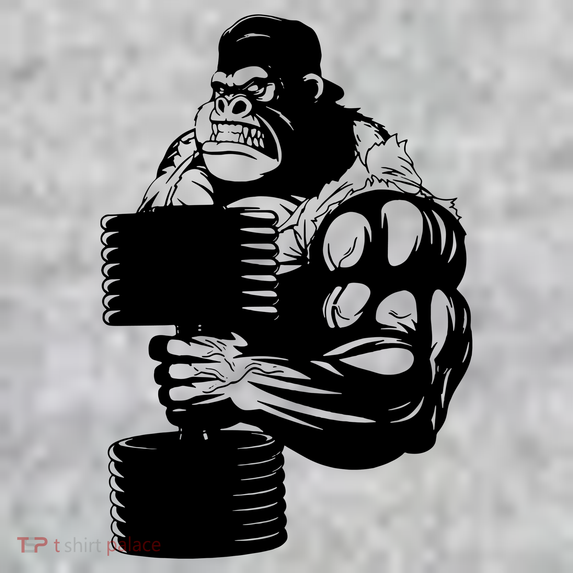 Gorilla Gym Weight Lifting Workout Training Kids T-Shirt