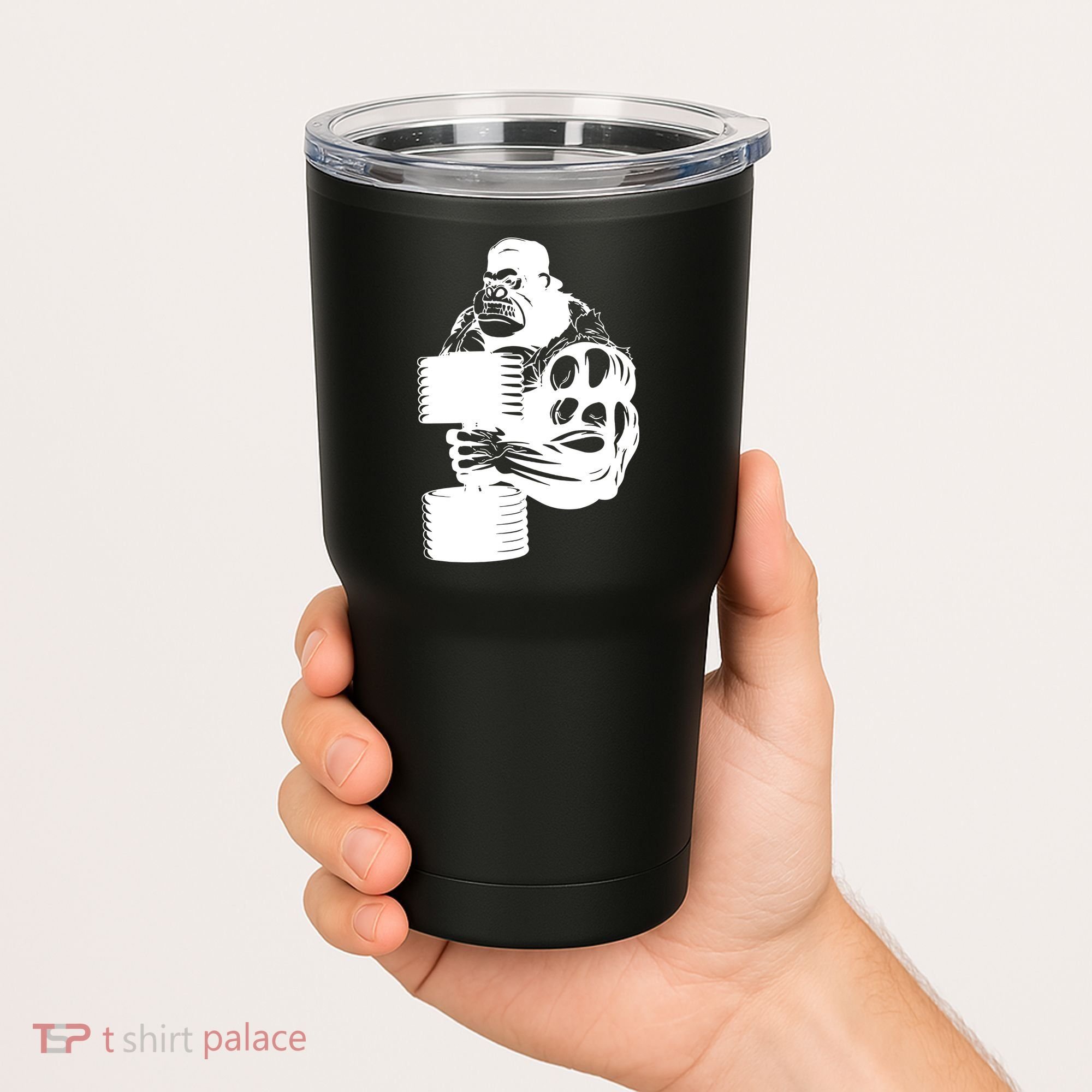 Gorilla Gym Weight Lifting Workout Training Tumbler