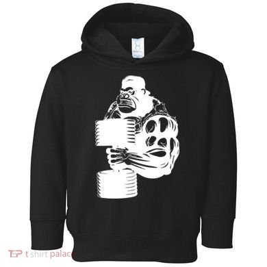 Gorilla Gym Weight Lifting Workout Training Toddler Hoodie