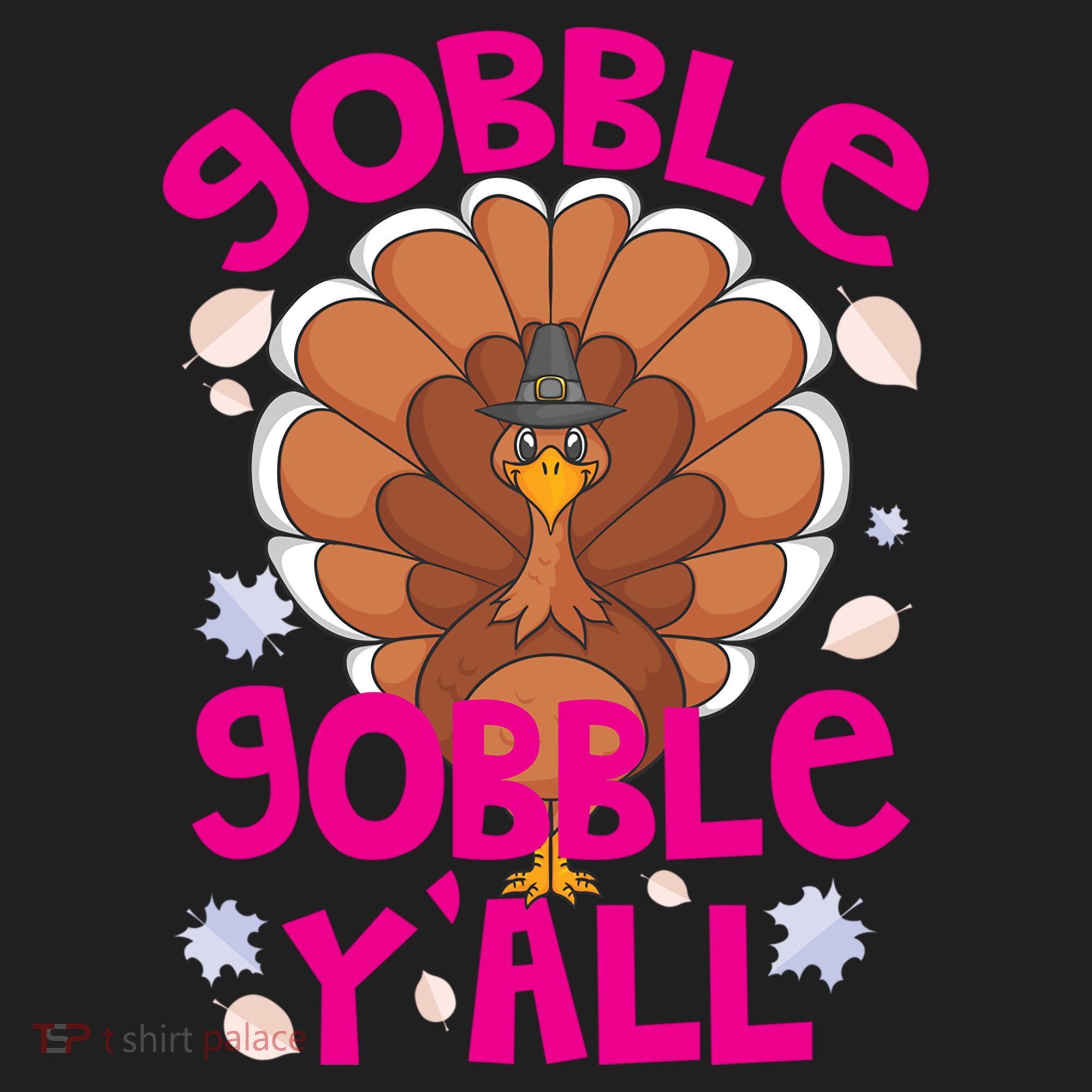 Gobble Gobble Yall Cute Turkey Funny Thanksgiving Gift Women's Sweatshirt