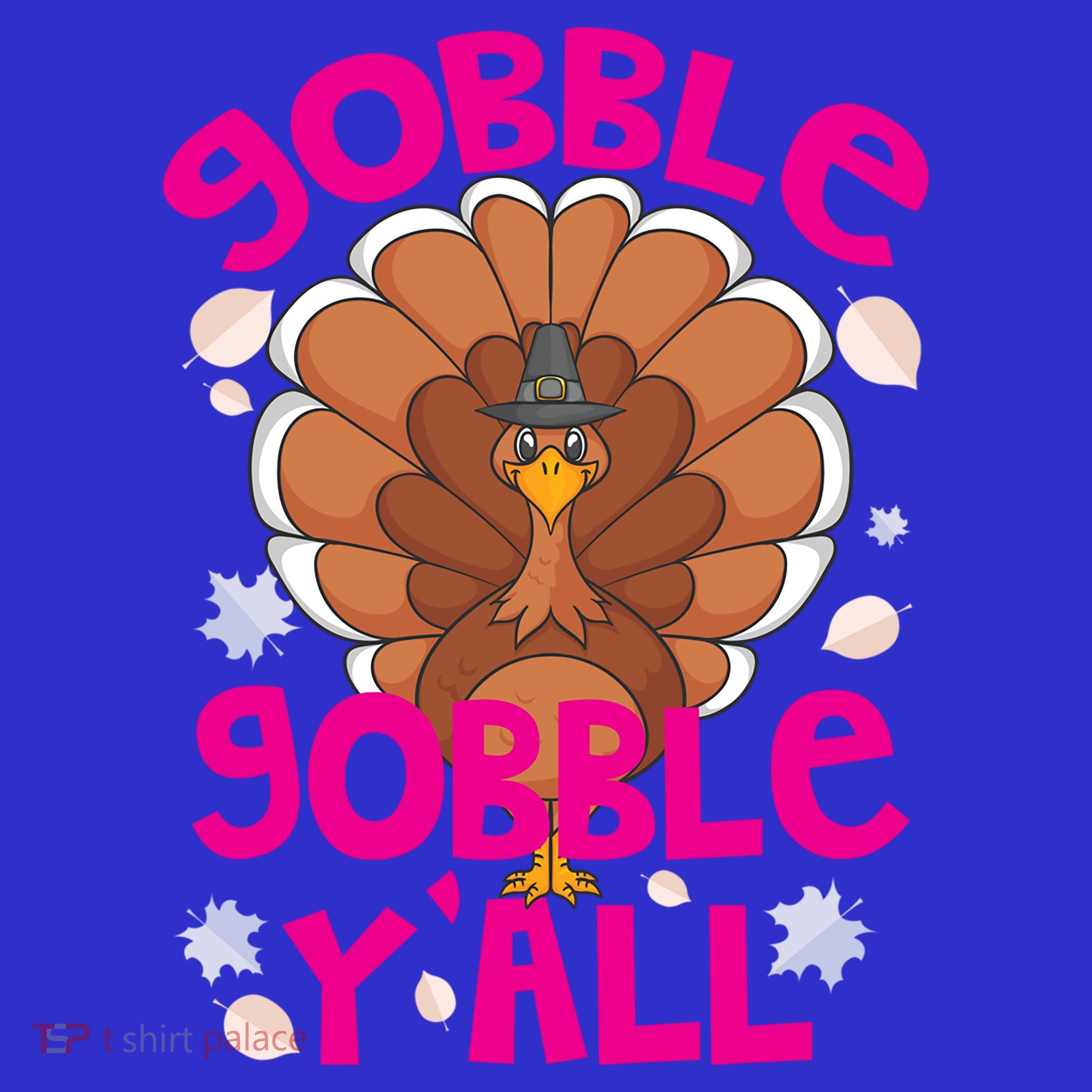 Gobble Gobble Yall Cute Turkey Funny Thanksgiving Gift Women's Tank Top