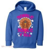 Gobble Gobble Yall Cute Turkey Funny Thanksgiving Gift Toddler Hoodie thumb 0