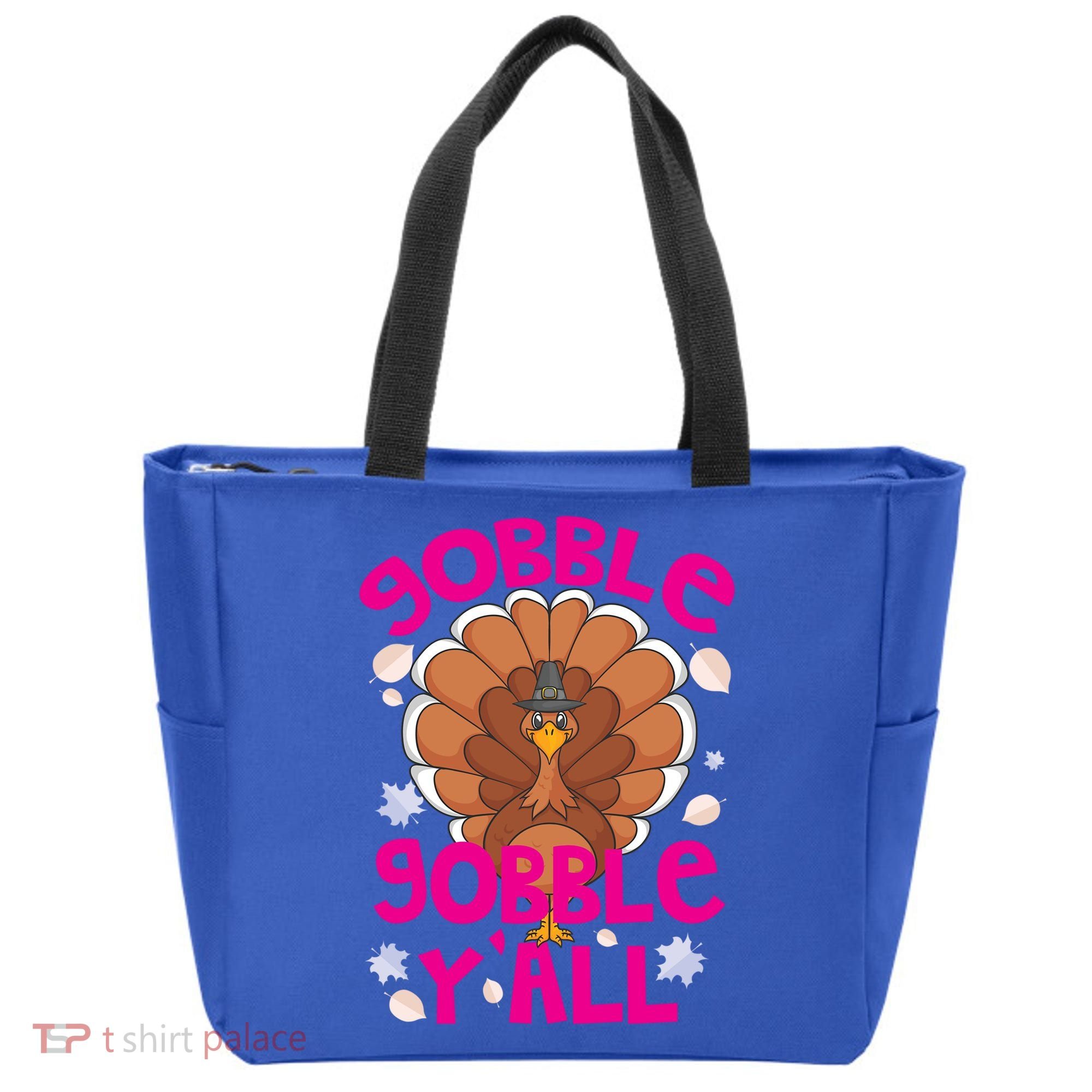Gobble Gobble Yall Cute Turkey Funny Thanksgiving Gift Tote Bag