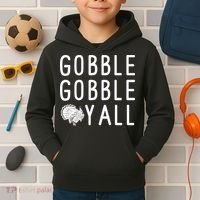 Gobble Gobble Yall Kids Hoodie thumb 2