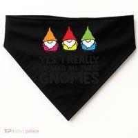 Garden Gnome Yes I Really Do Need All These Gnomes Gift USA-Made Doggie Bandana thumb 0