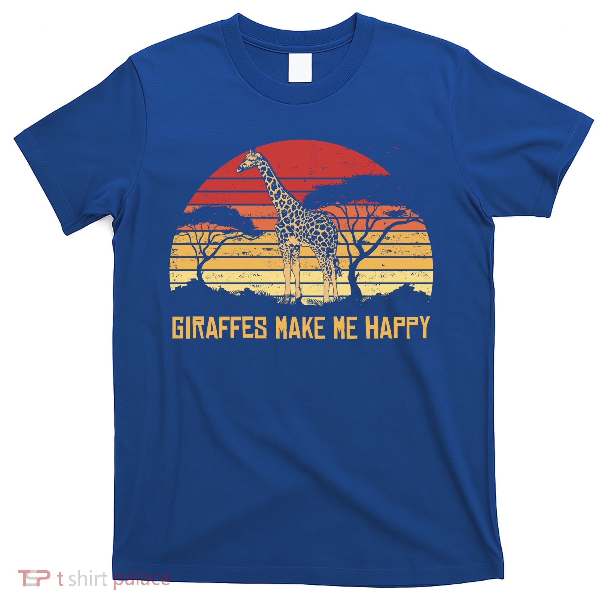 Giraffe Gift Zookeeper Gift Vintage African Sw Gift T-Shirt
