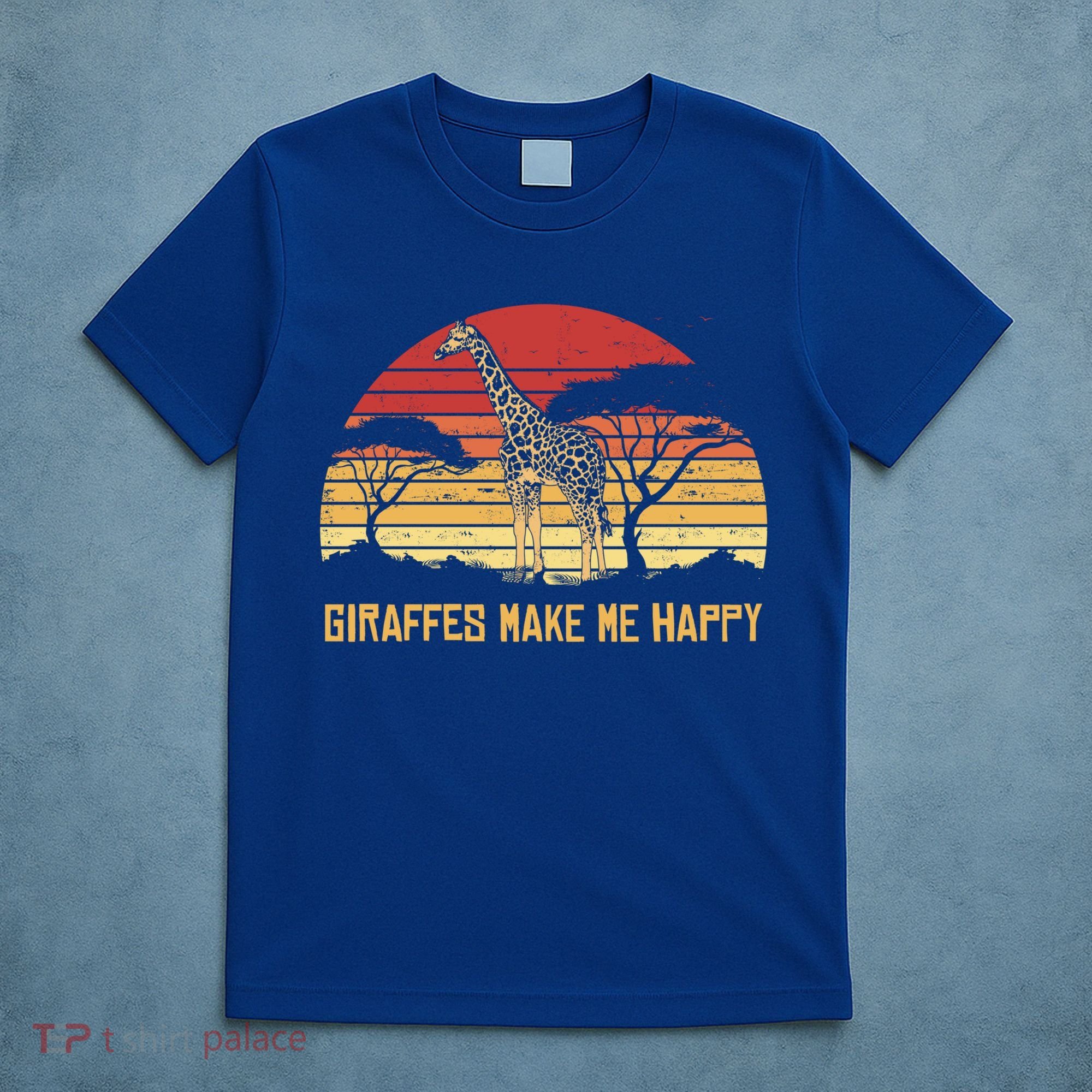 Giraffe Gift Zookeeper Gift Vintage African Sw Gift T-Shirt