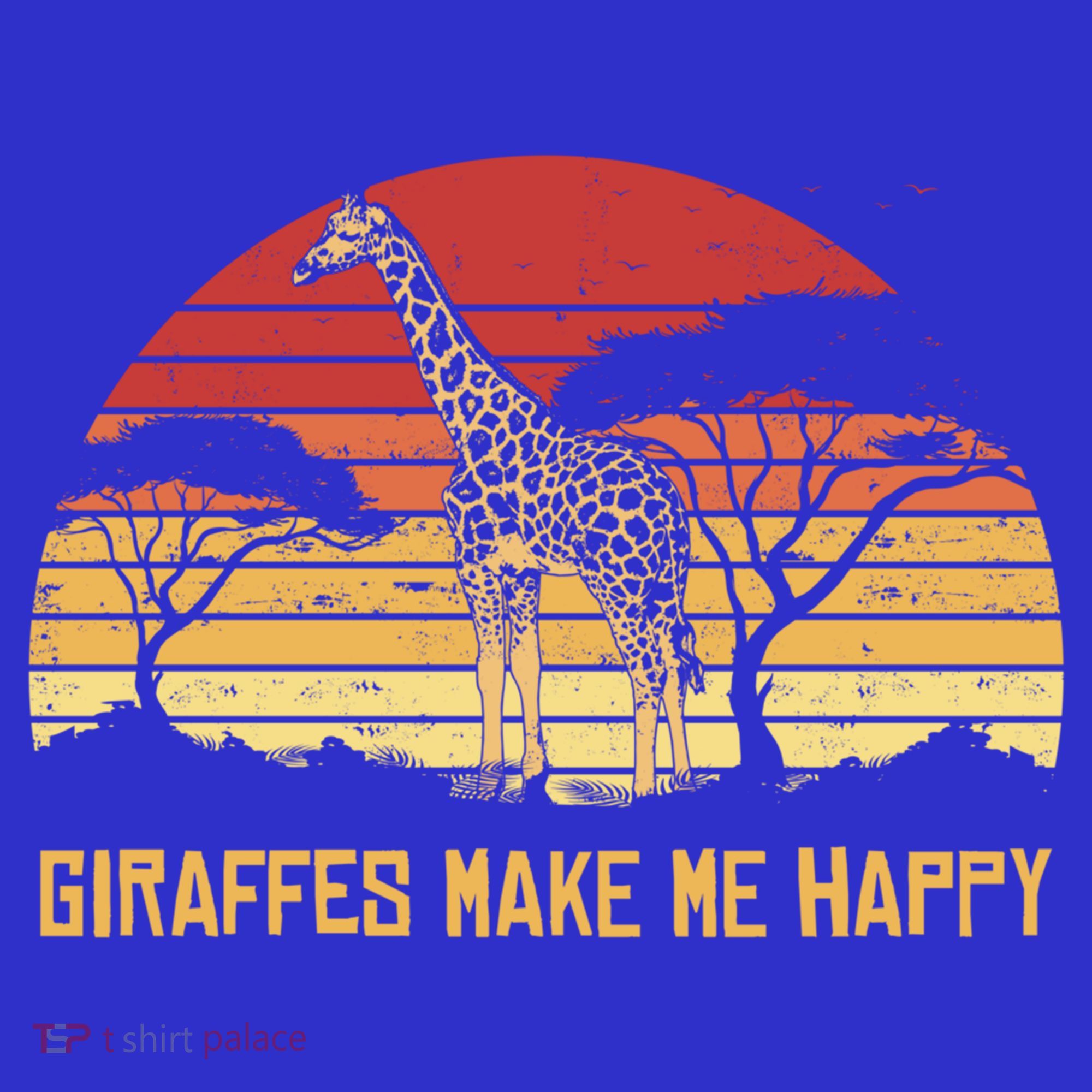 Giraffe Gift Zookeeper Gift Vintage African Sw Gift T-Shirt