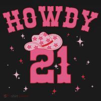 Groovy Howdy 21 Funny Retro Cowgirl Awesome 21st Birthday Hoodie thumb 2