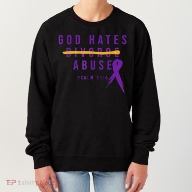 God Hates Abuse Women's Sweatshirt