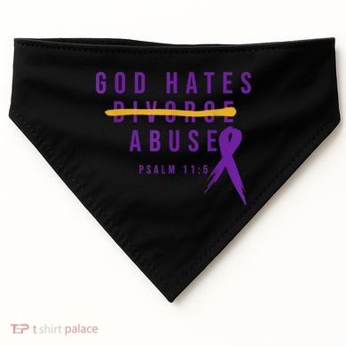 God Hates Abuse USA-Made Doggie Bandana