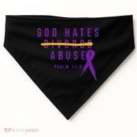 God Hates Abuse USA-Made Doggie Bandana thumb 0
