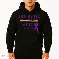 God Hates Abuse Hoodie thumb 2