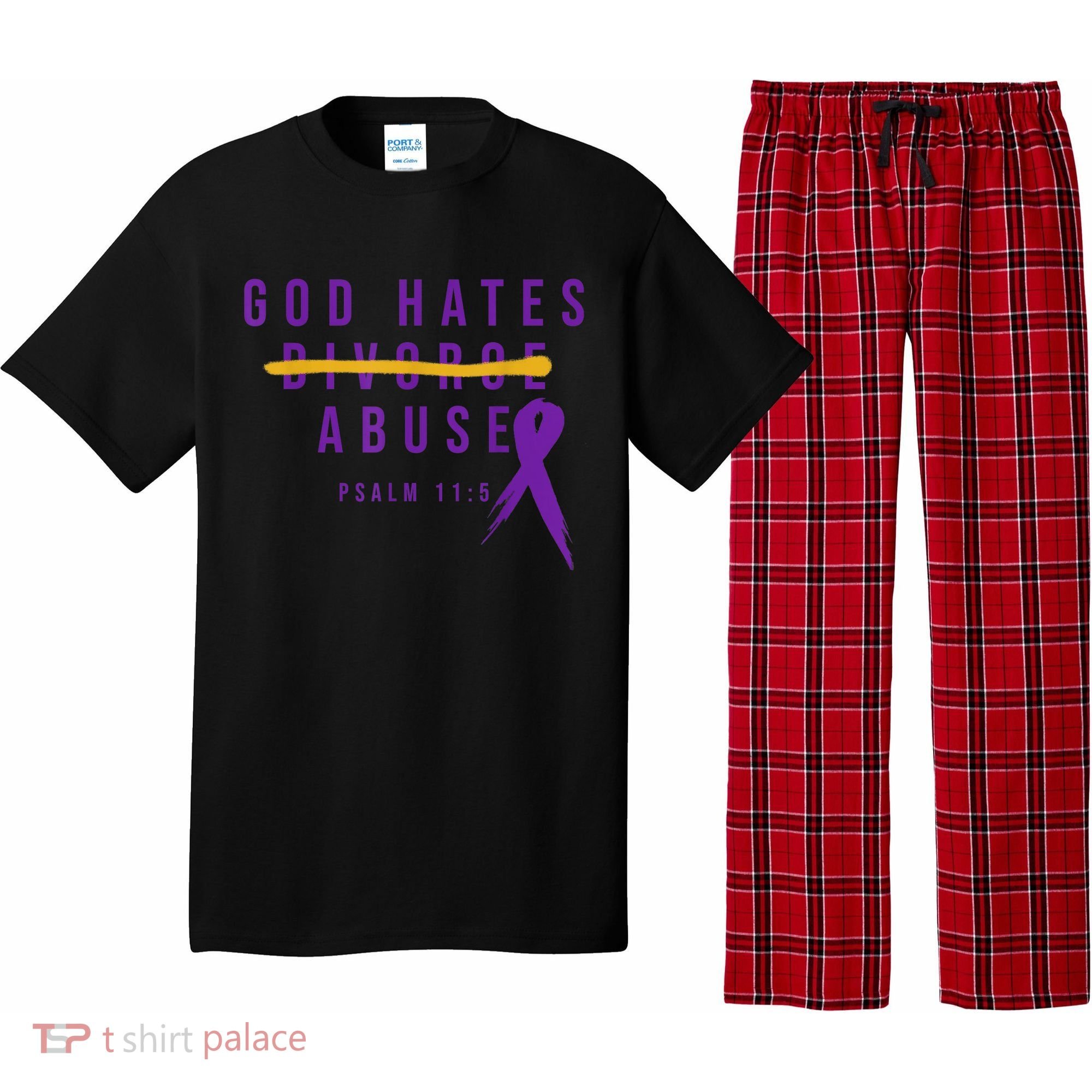 God Hates Abuse Pajama Set