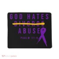 God Hates Abuse Mousepad thumb 0