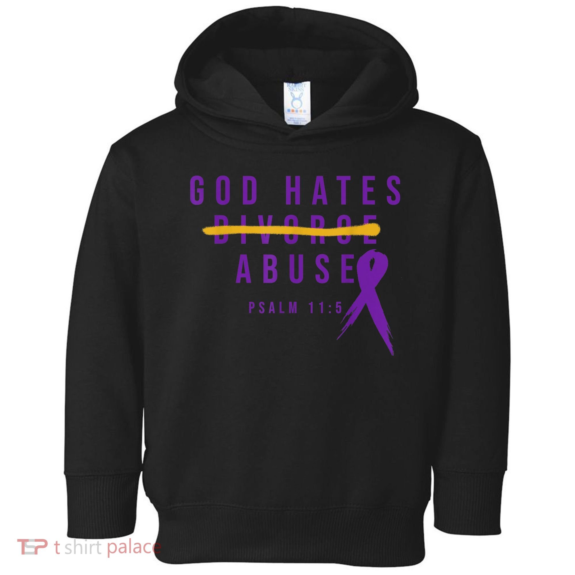 God Hates Abuse Toddler Hoodie