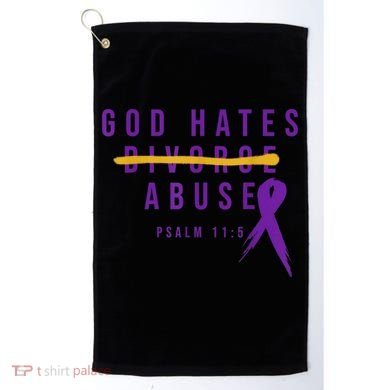God Hates Abuse Golf Towel