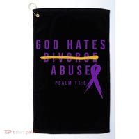 God Hates Abuse Golf Towel thumb 0